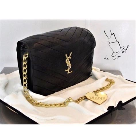 yves saint laurent cake|Yves Saint Laurent purse cake with custom acrylic heart made by .